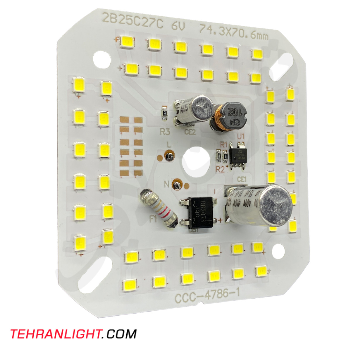 چیپ 50 وات برق مستقیم خازن دار مدل CCC-4786-1 نور مهتابی